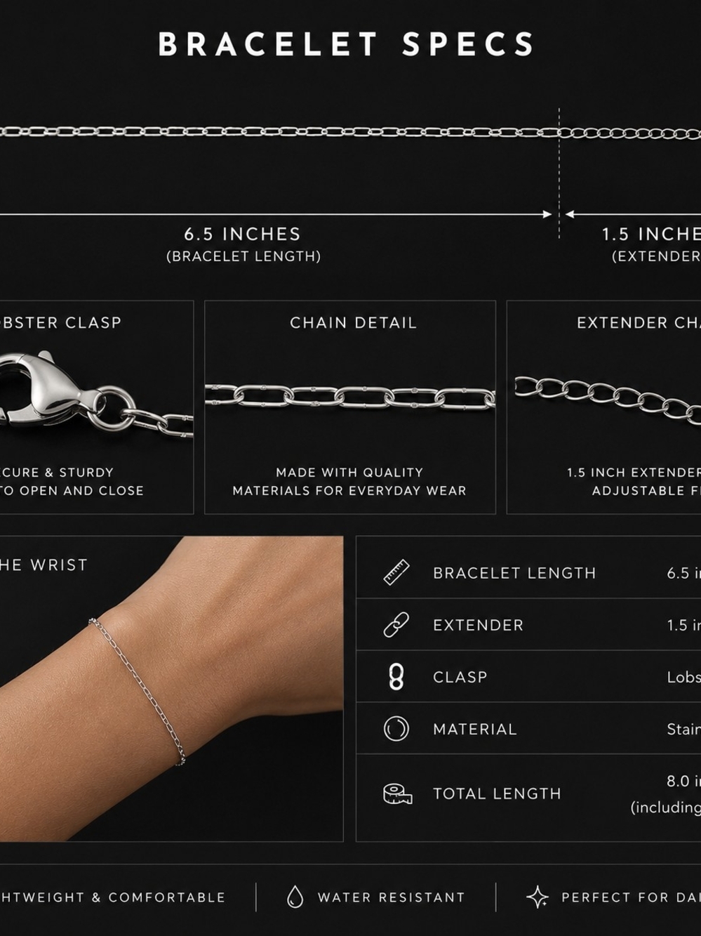 Silver Link Bracelet - Picture 3 of 4